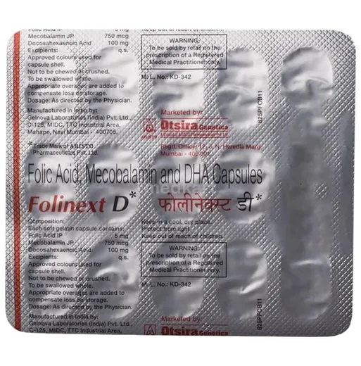 folinext d capsule 15's